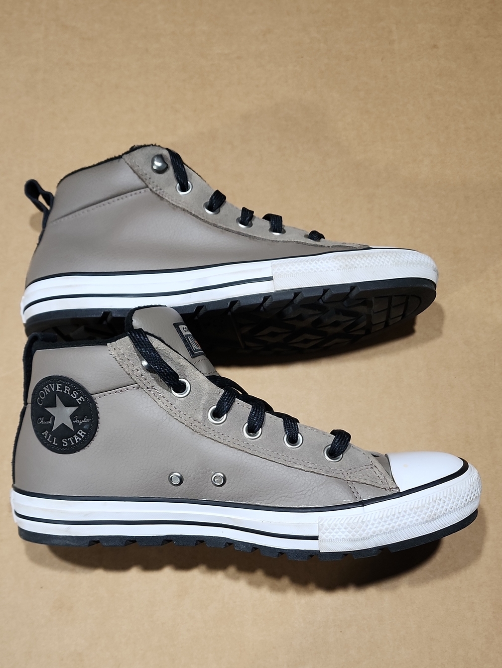 Converse Chuck Taylor All Star Street Mid Leather Sneaker, 166072C Sizes 8 Mason